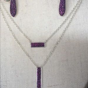 Necklace AND earrings